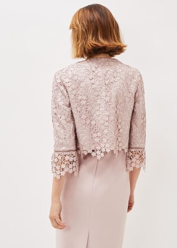 Phase Eight Mariposa Lace Occasion Jackets Rose Canada | DUJSTA-283